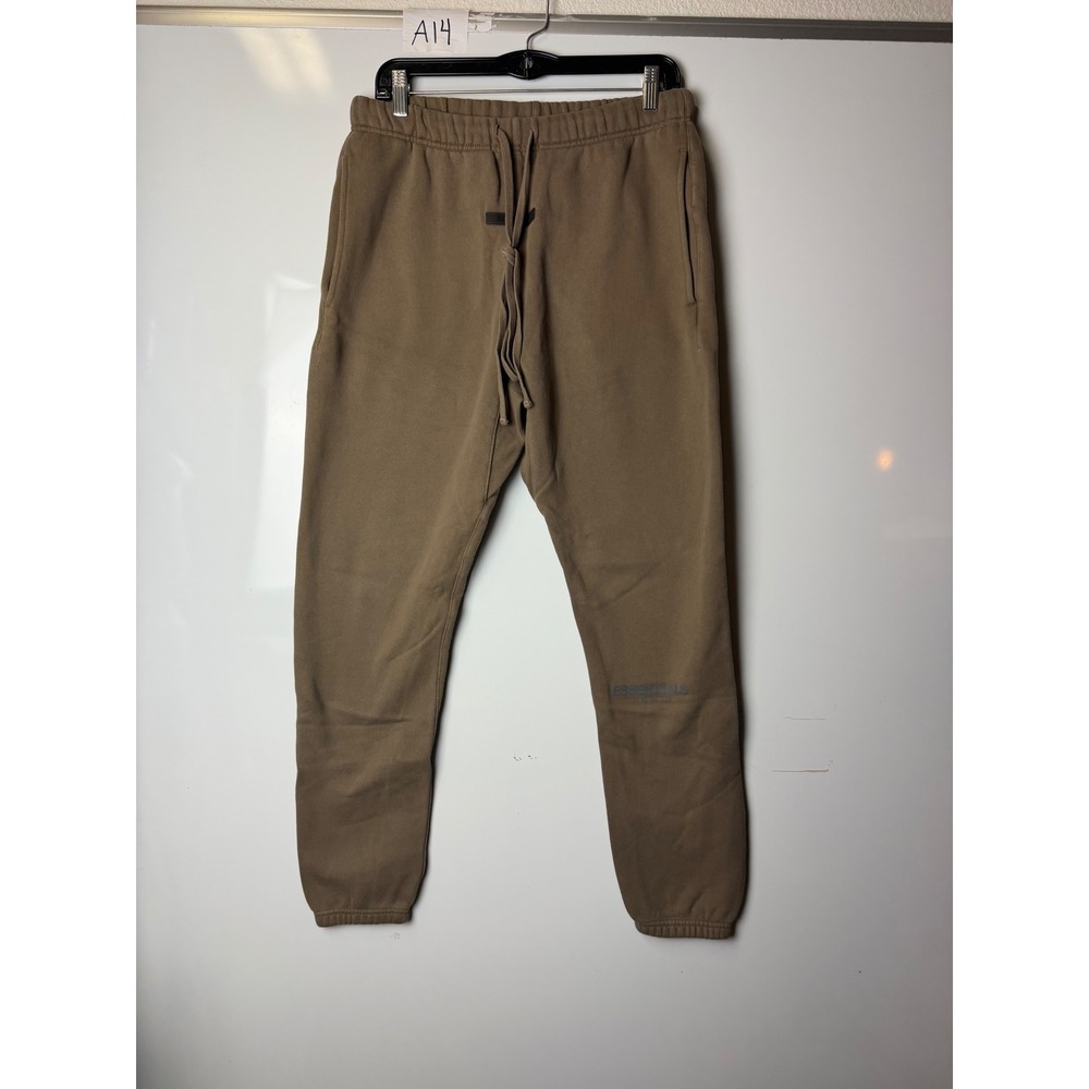 Fear of God Essentials Sweatpants Harvest Brown Fleece Joggers Mens Small